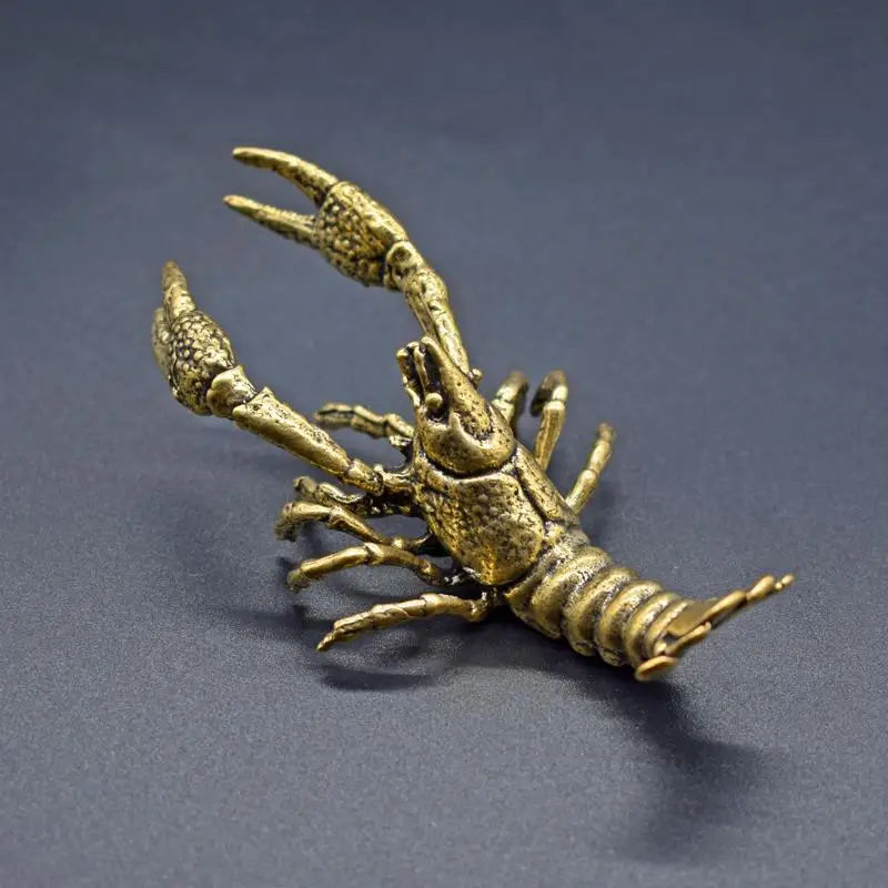 Crayfish Tea Pet Artificial Animals Shape Brass Material Chinese Style Vintage Handmade Creative Gifts Home Decor Ornament Craft
Crayfish Tea Pet Artificial Animals Shape Brass Material Chinese Style Vintage Handmade Creative Gifts Home Decor Ornament Craft