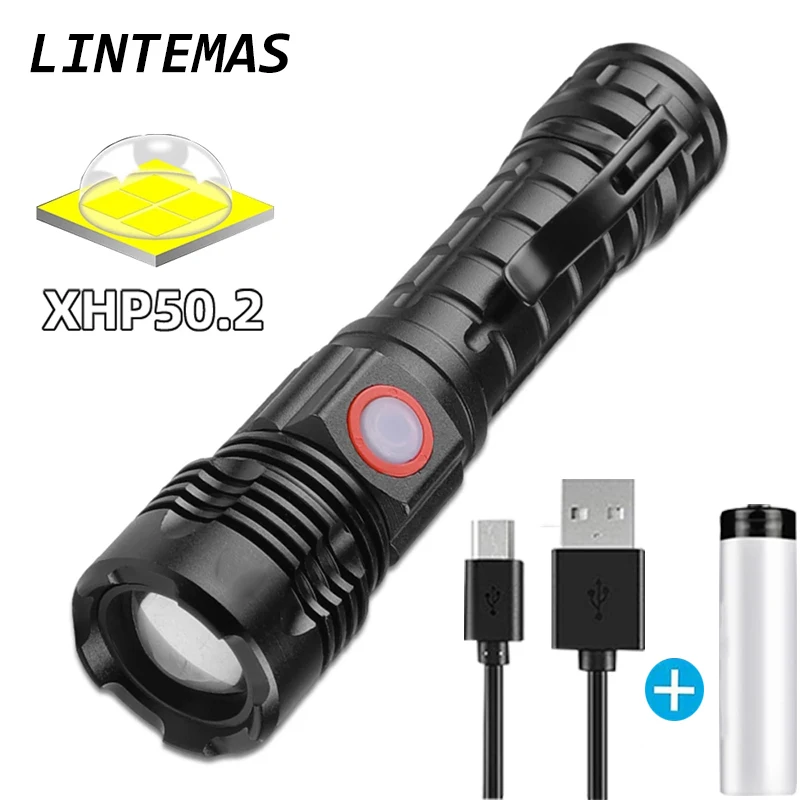 High Power Led Flashlights XHP50 Zoom Powerful Flashlight With Pen Clip 5 Lighting Modes Camping Self-defense Lantern Tactical
High Power Led Flashlights XHP50 Zoom Powerful Flashlight With Pen Clip 5 Lighting Modes Camping Self-defense Lantern Tactical