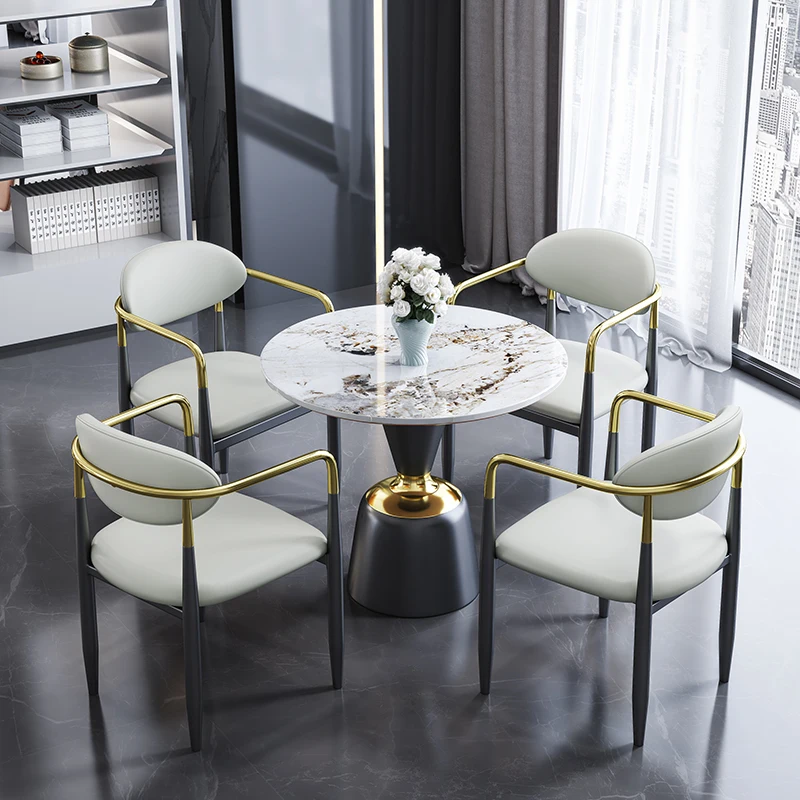 Backrest Nordic Dining Chair Leather Leisure Individual Metal Dining Chairs Modern Luxury Sillas De Comedor Room Furniture
Backrest Nordic Dining Chair Leather Leisure Individual Metal Dining Chairs Modern Luxury Sillas De Comedor Room Furniture