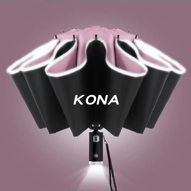 Fully Automatic UV Umbrella With LED Flashlight Reflective Stripe Reverse Large Umbrellas for hyundai kona car accessories
Fully Automatic UV Umbrella With LED Flashlight Reflective Stripe Reverse Large Umbrellas for hyundai kona car accessories
