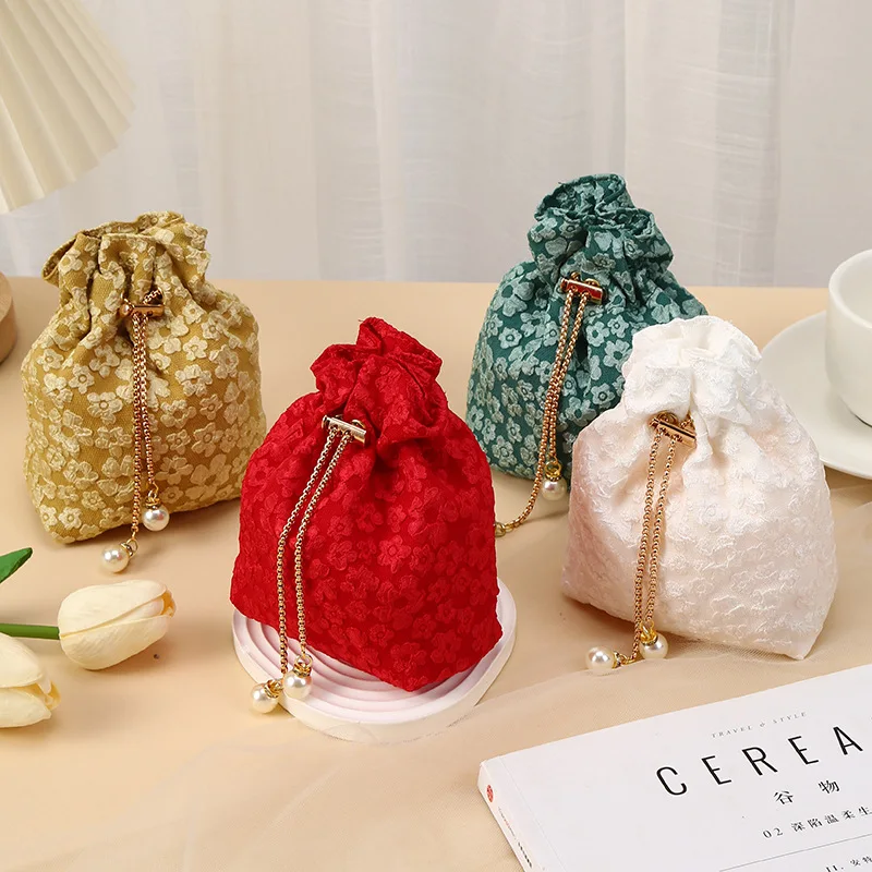 20Pcs Wedding Drawstring Candy Bags Bundle Embroidered Tote Bag with Pearl Jewelry Storage Bag Gift Bags 3.94X5.91inch
20Pcs Wedding Drawstring Candy Bags Bundle Embroidered Tote Bag with Pearl Jewelry Storage Bag Gift Bags 3.94X5.91inch