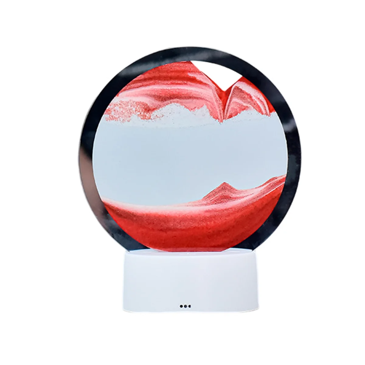 Natural Landscape Sand Art Hourglass,Transparent Glass Round Colorful Painting Red
Natural Landscape Sand Art Hourglass,Transparent Glass Round Colorful Painting Red