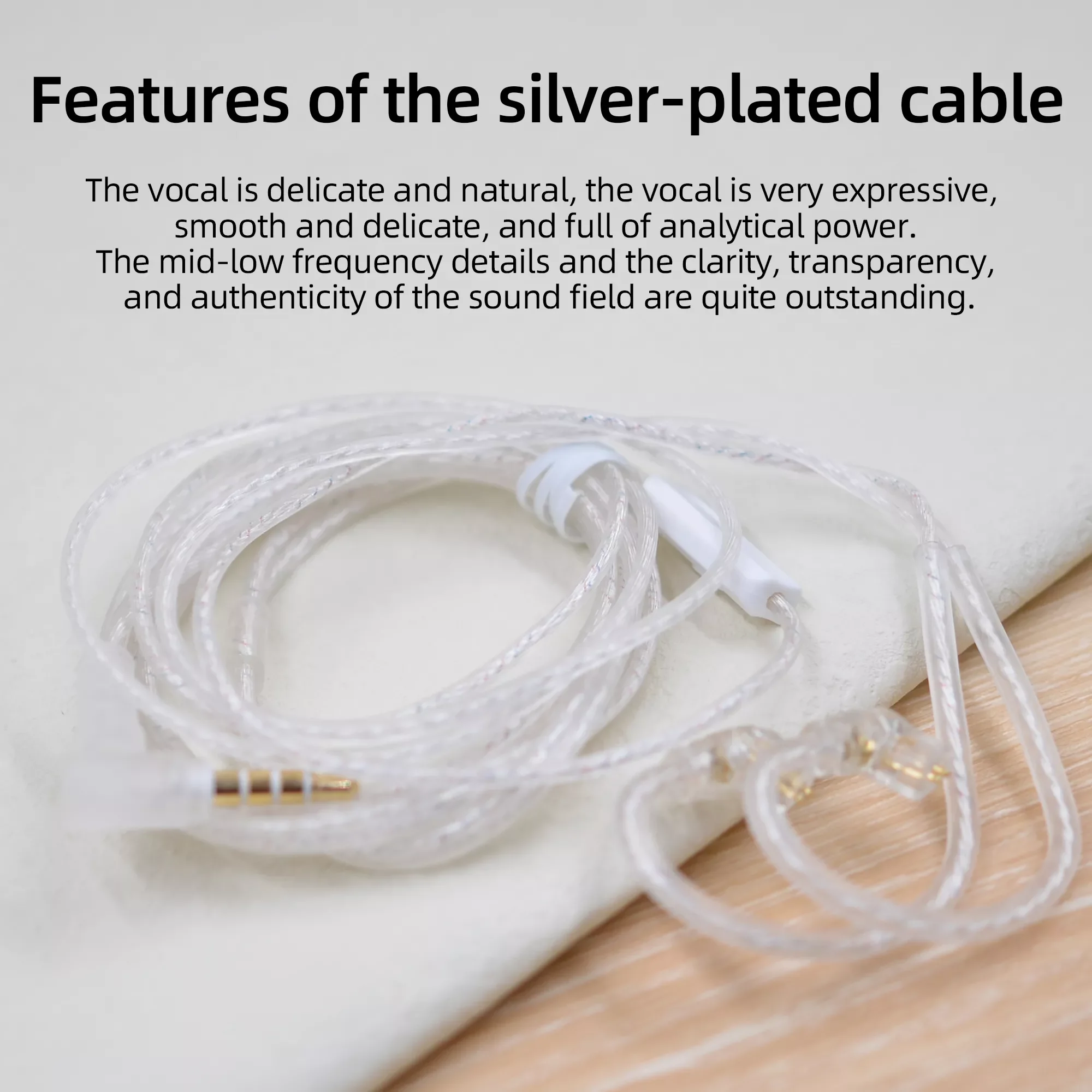 KZ ZSX/ZSN Pro/ZS10 Pro/AS16 Headphones Silver Plated Upgrade Cable 2 Pin 0.75MM High Purity Oxygen Free Copper Earphone Wire
KZ ZSX/ZSN Pro/ZS10 Pro/AS16 Headphones Silver Plated Upgrade Cable 2 Pin 0.75MM High Purity Oxygen Free Copper Earphone Wire