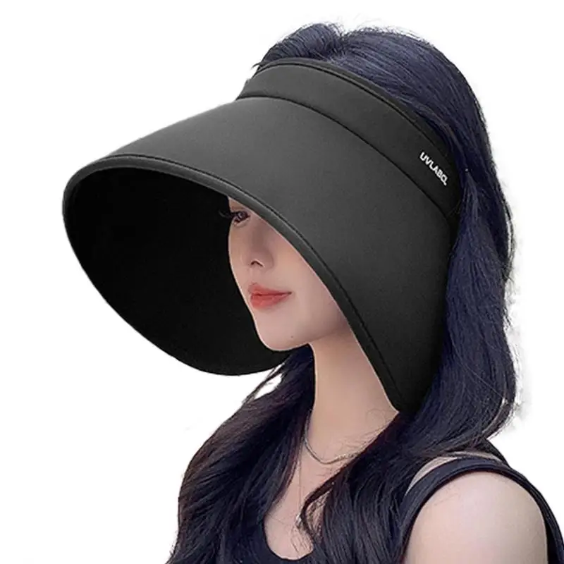 Sun Protection Empty Top Hat Full Face SPF50 Ice Silk Sunscreen Hat Adjustable Sun Visor Hat For Sun Hat Beach Accessories 
Sun Protection Empty Top Hat Full Face SPF50 Ice Silk Sunscreen Hat Adjustable Sun Visor Hat For Sun Hat Beach Accessories