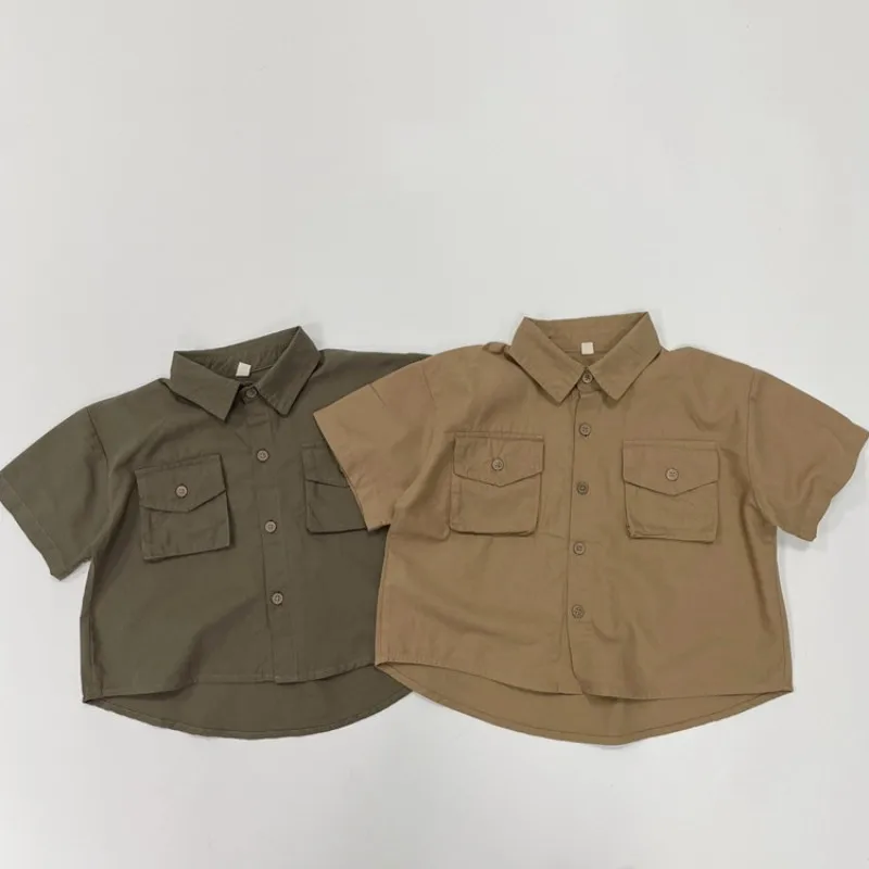 2023 Summer New Children Lapel Shirts Baby Boy Loose Cotton Short Sleeve Cardigan Infant Toddler Pocket Casual Top Kids Clothes
2023 Summer New Children Lapel Shirts Baby Boy Loose Cotton Short Sleeve Cardigan Infant Toddler Pocket Casual Top Kids Clothes