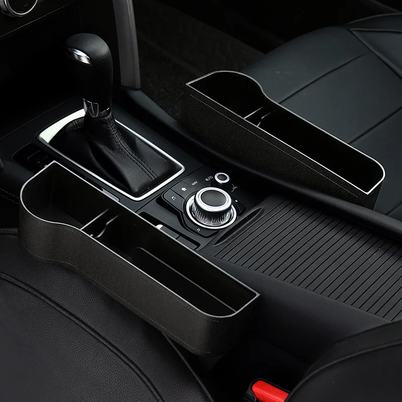 

Car Seat Gap Filler Car Seat Crevice Storage Box Drink Cup Phone Holder Vehicle Gap Organizers Wallet Pockets Auto Seat Storage
