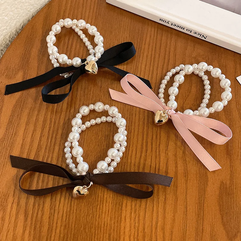 2022 Korean Fashion Pearl Bow Scrunchies Women Girls Elastic Hair Rubber Bands Accessories Tie Hair Ring Rope Headdress Headwear
2022 Korean Fashion Pearl Bow Scrunchies Women Girls Elastic Hair Rubber Bands Accessories Tie Hair Ring Rope Headdress Headwear
