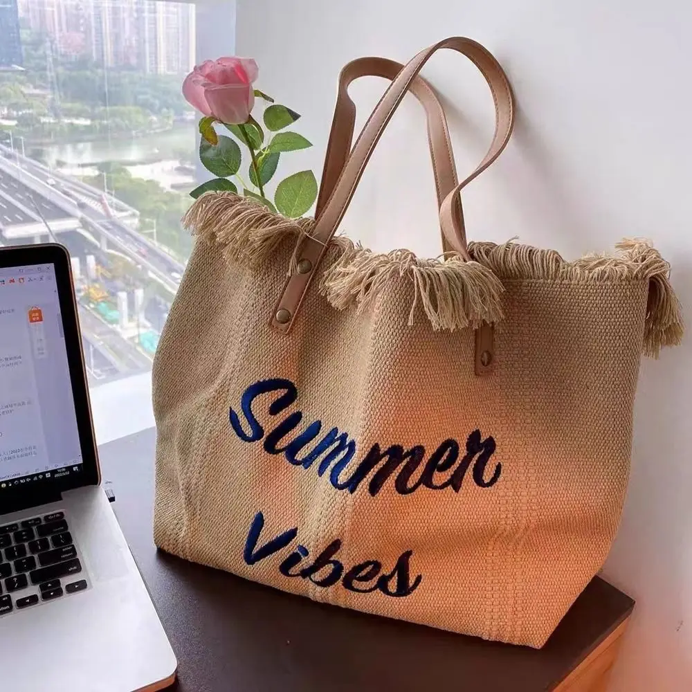 Student Bags Large Capacity Printing Letter Embroidery Women Shoulder Bags Women Handbags Tote Bag Korean Canvas Bag
Student Bags Large Capacity Printing Letter Embroidery Women Shoulder Bags Women Handbags Tote Bag Korean Canvas Bag