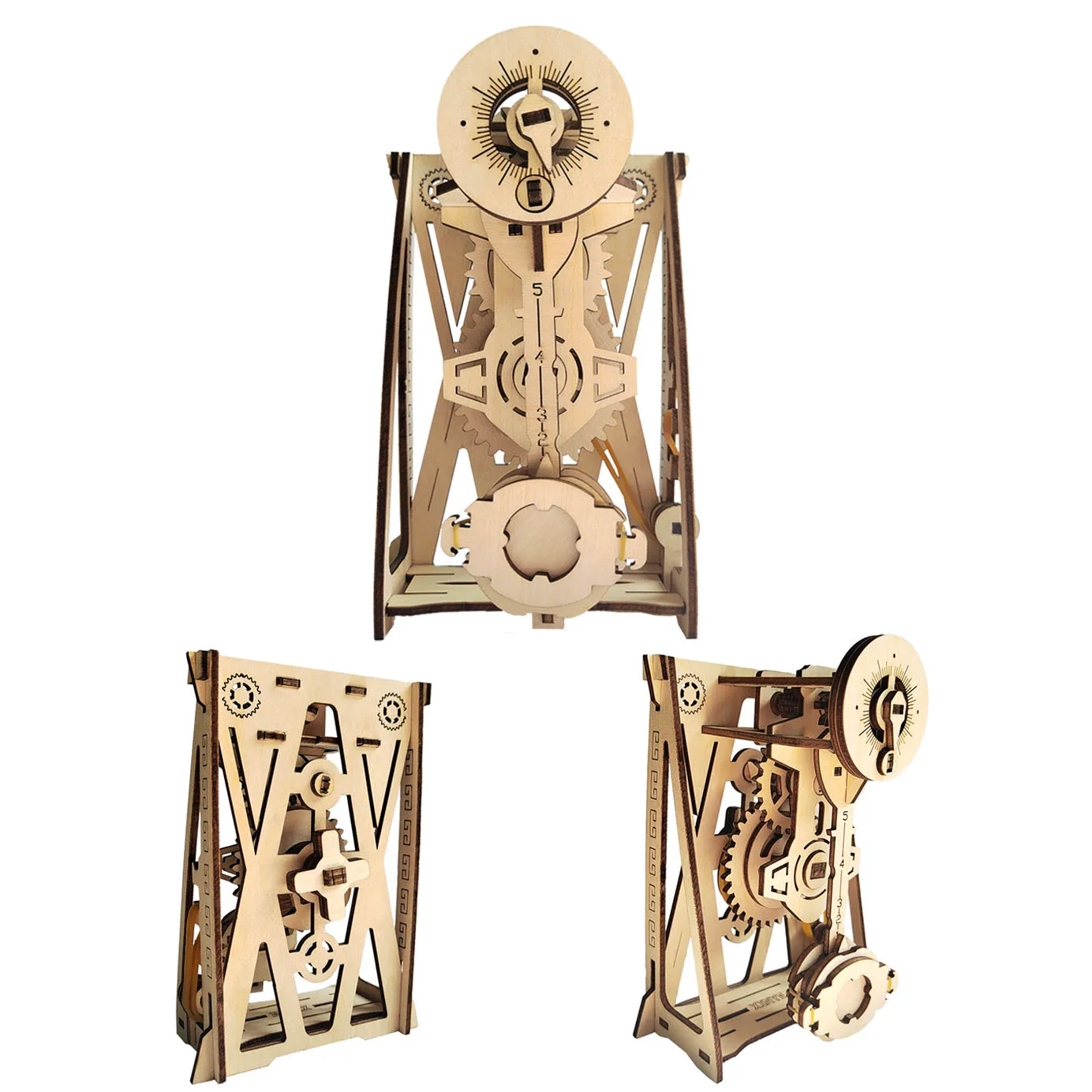 DIY Assembly 3D Puzzle Pendulum Clock Toy Wooden Mechanical Transmission Kit Assembly Educational Toys Kids Birthday Gift
DIY Assembly 3D Puzzle Pendulum Clock Toy Wooden Mechanical Transmission Kit Assembly Educational Toys Kids Birthday Gift