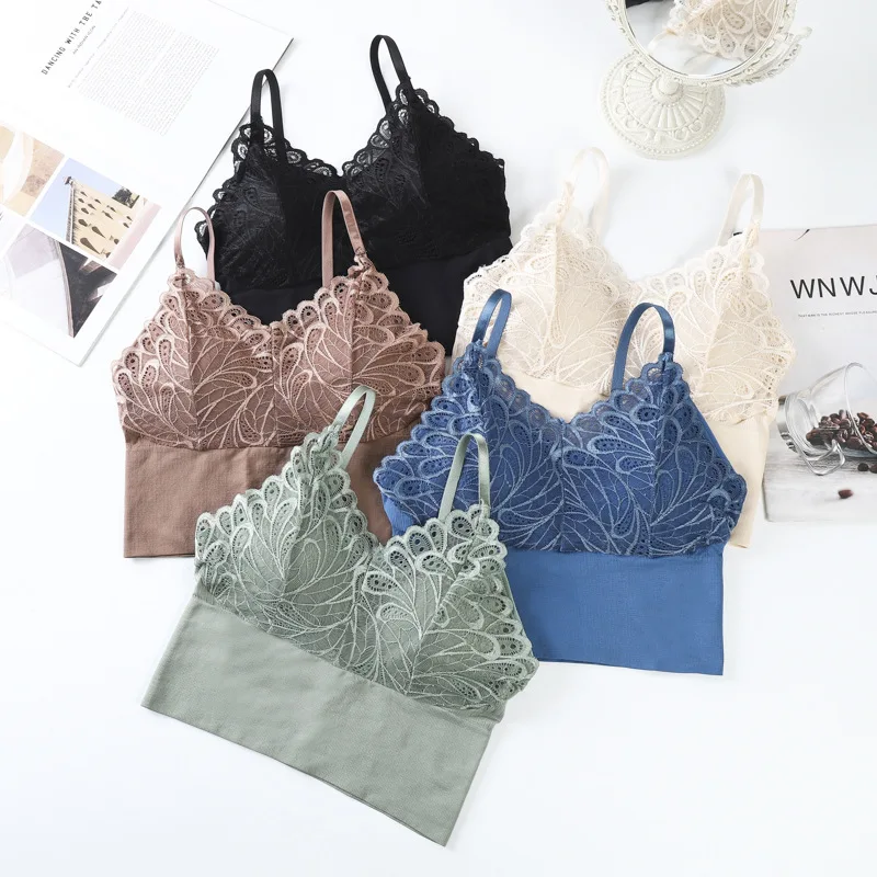 2022 New Fashion Women's Sexy Lace Hollow Out Bra Solid 5colors Sport Bralette Breathable Comfortable Underwear Lace Bra
2022 New Fashion Women's Sexy Lace Hollow Out Bra Solid 5colors Sport Bralette Breathable Comfortable Underwear Lace Bra