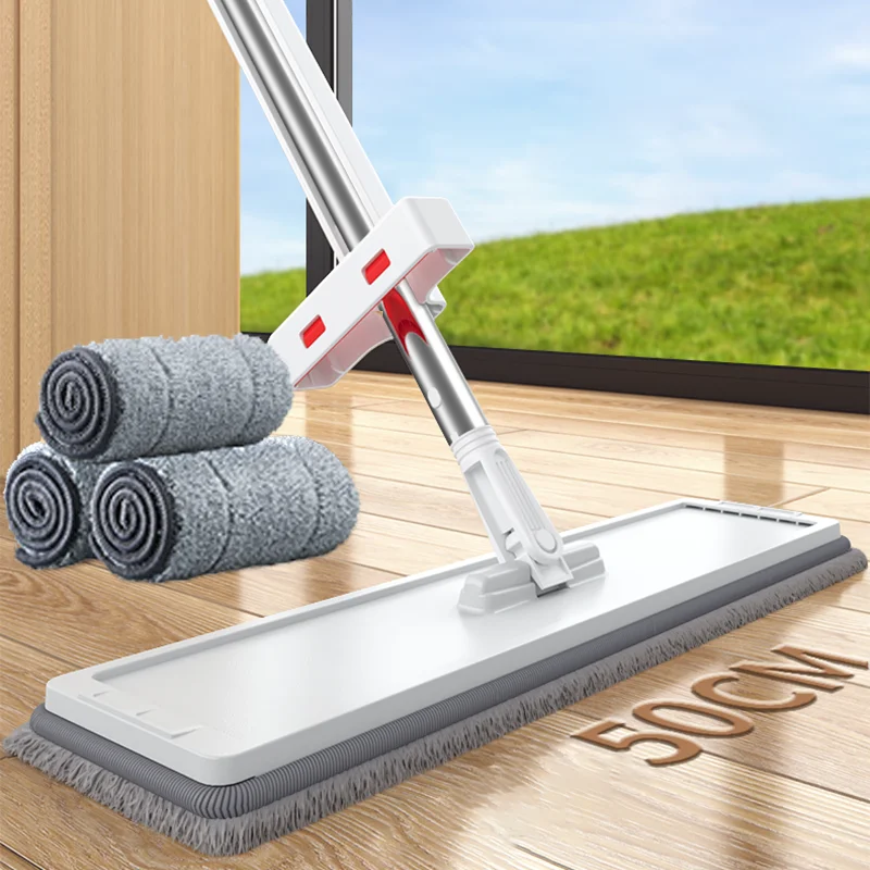 Hot Flat Mops Plus 50CM Large Head No Hand Wash Dry Wet Mop Household Magic Squeeze Pool Brush Cleaning Mop Garden Hotel Mop
Hot Flat Mops Plus 50CM Large Head No Hand Wash Dry Wet Mop Household Magic Squeeze Pool Brush Cleaning Mop Garden Hotel Mop