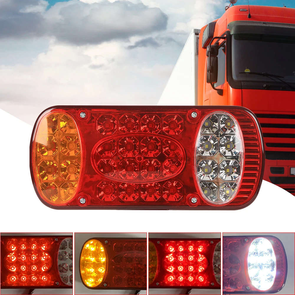 1pc 12-24V Truck Trailer Taillight 32LED Tail Light Brake Light Turn Signal Indicator for Trailer Truck Lorry Van UTE
1pc 12-24V Truck Trailer Taillight 32LED Tail Light Brake Light Turn Signal Indicator for Trailer Truck Lorry Van UTE