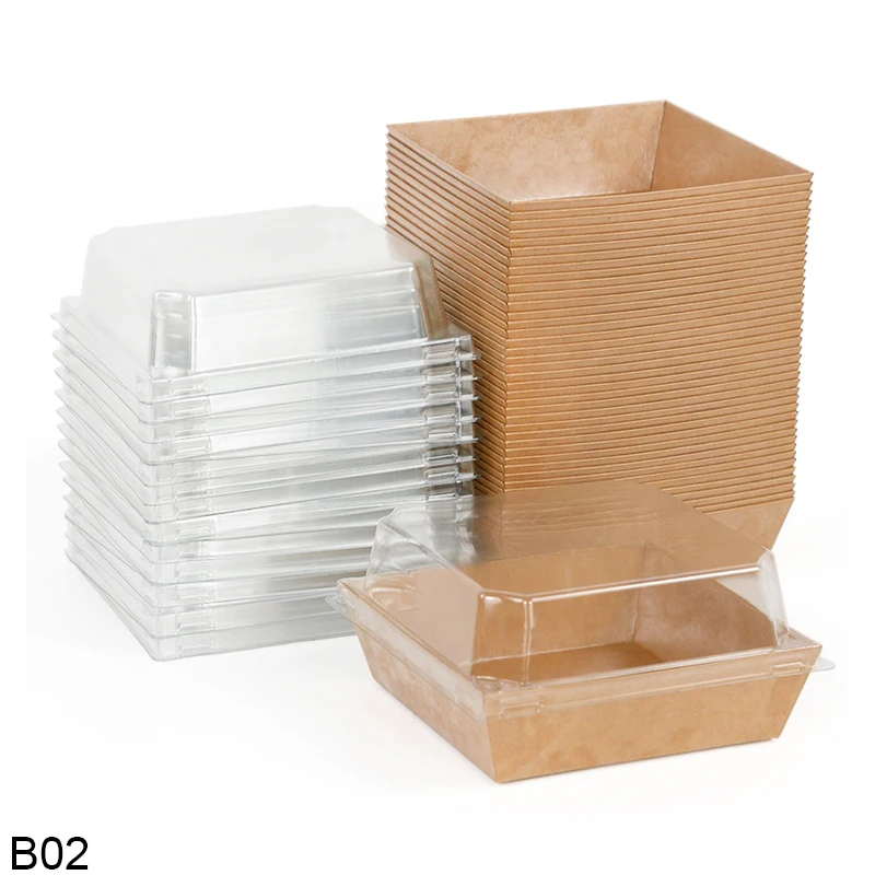 Квадратные коробки из крафт-бумаги WNYZQ для упаковки сэндвичей
Квадратные коробки из крафт-бумаги WNYZQ для упаковки сэндвичей
