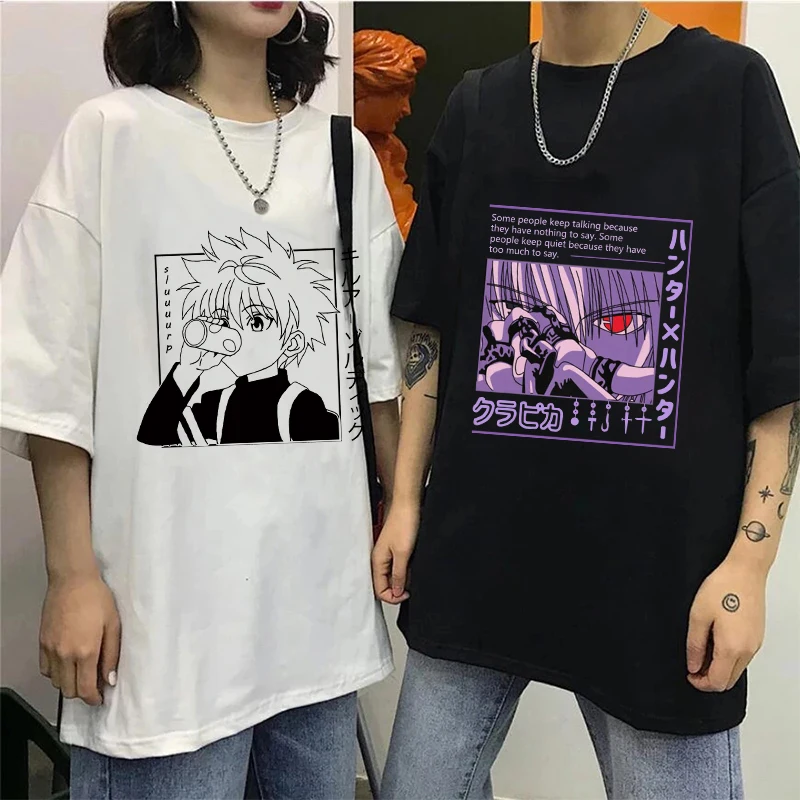 Футболка с изображением манги Hisoka Kawaii Hunter X Killua Zoldyck забавная мультяшная Милая