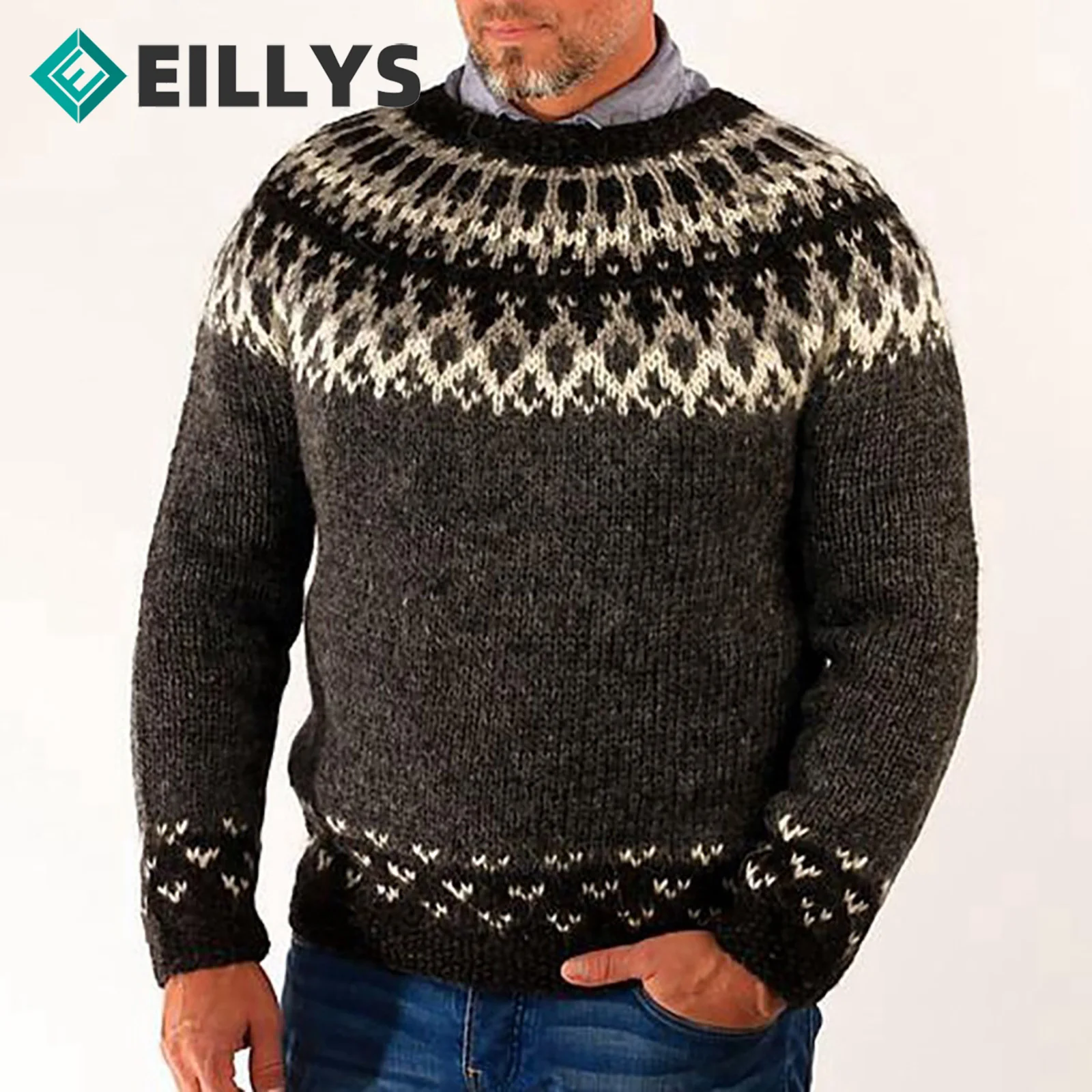High Quality Mens Round Neck Sweaters Thick Winter Warm Knitted Sweater Breathable Man Christmas Printed Sweaters Knit Pullover
High Quality Mens Round Neck Sweaters Thick Winter Warm Knitted Sweater Breathable Man Christmas Printed Sweaters Knit Pullover