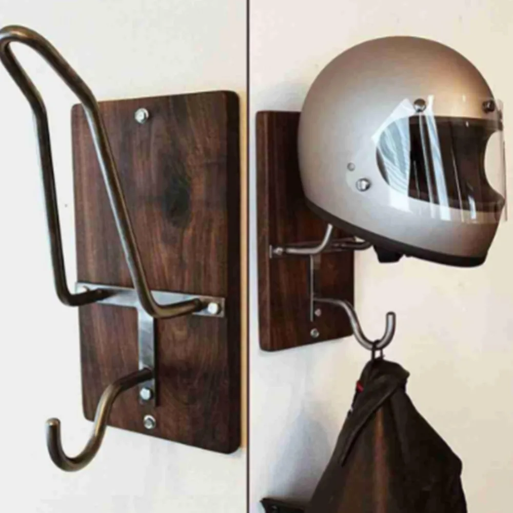Creative wooden steel motorcycle helmet holder hook jacket hanger wall mount rack coat hook hats caps helmet rack
Creative wooden steel motorcycle helmet holder hook jacket hanger wall mount rack coat hook hats caps helmet rack
