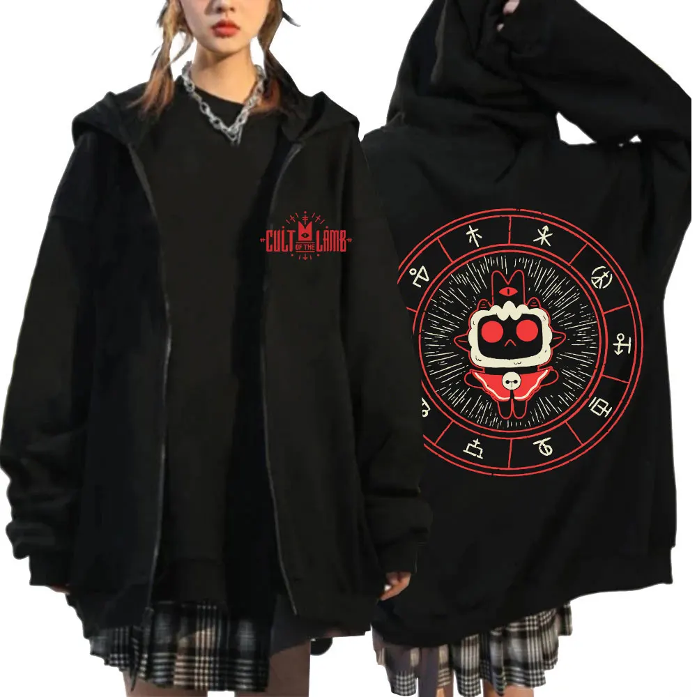 Funny Game Cult of The Lamb Graphic Zipper Hoodie Men Women Zip Up Hoodies Coat Clothes for Teens Cardigan Sweatshirt Tracksuit
Funny Game Cult of The Lamb Graphic Zipper Hoodie Men Women Zip Up Hoodies Coat Clothes for Teens Cardigan Sweatshirt Tracksuit