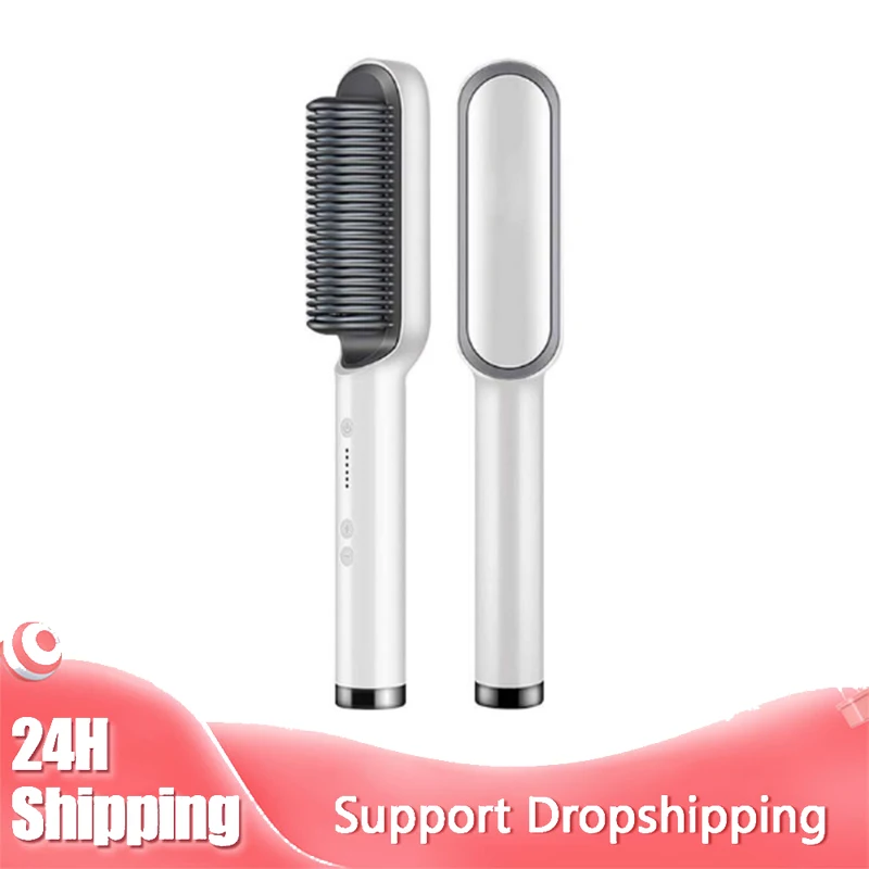 Electric Hair Straightener 2 in 1 Multifunctional Hair Straightener Curler Fast Heating Straight Hair Brush Ladies Styling Tool
Electric Hair Straightener 2 in 1 Multifunctional Hair Straightener Curler Fast Heating Straight Hair Brush Ladies Styling Tool