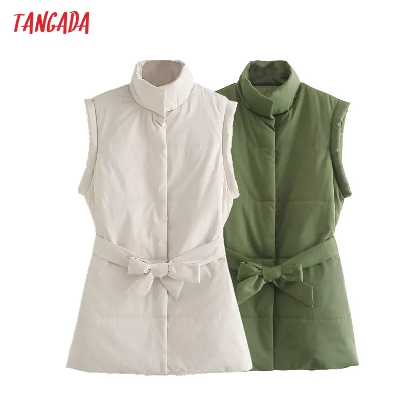 Tangada Women Green Waistcost Parkas With Belt Pockets 2021 Office Lady Oversized Coat Sleeveless JE174
Tangada Women Green Waistcost Parkas With Belt Pockets 2021 Office Lady Oversized Coat Sleeveless JE174