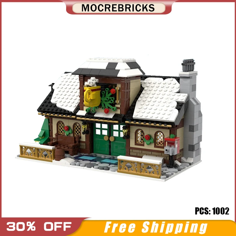 MOC Urbanized Building Winter Cafe Small Particle Assembled Building Block Toy Ornament Children's Day Gift
MOC Urbanized Building Winter Cafe Small Particle Assembled Building Block Toy Ornament Children's Day Gift
