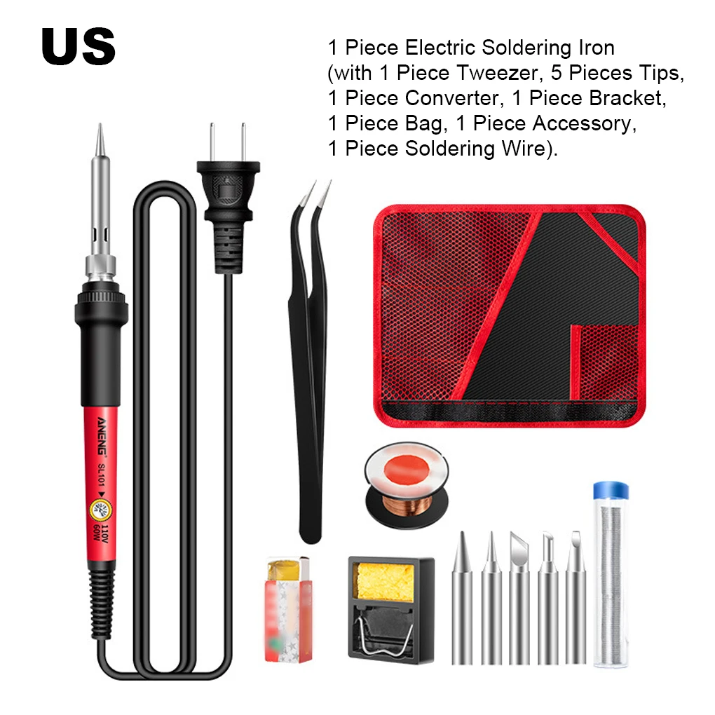 12 Pieces Electric Soldering Iron Temperature Adjustable Digital Display Welding Heater Portable Tools 220V EU Plug
12 Pieces Electric Soldering Iron Temperature Adjustable Digital Display Welding Heater Portable Tools 220V EU Plug