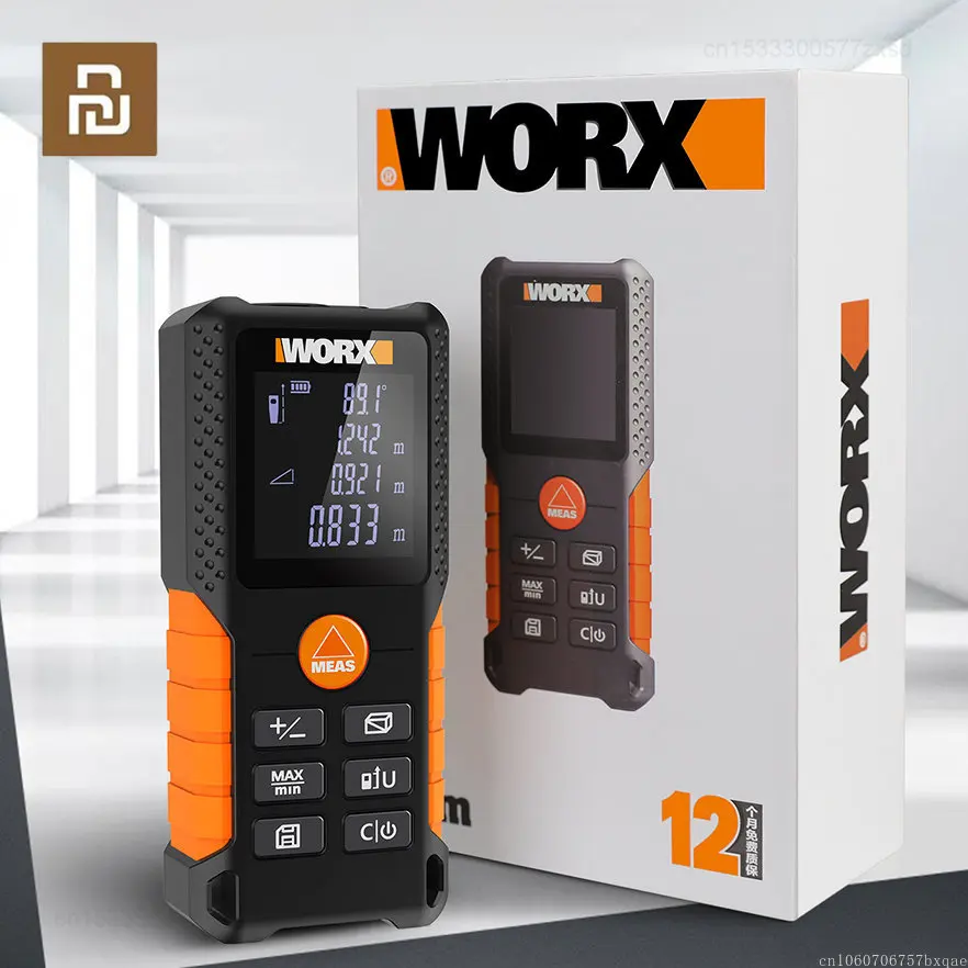 Youpin Worx Laser Rangefinder WX087 40m Distance Meter Electronic Roulette Digital Tape Laser Range Finder Ruler Measure Tool
Youpin Worx Laser Rangefinder WX087 40m Distance Meter Electronic Roulette Digital Tape Laser Range Finder Ruler Measure Tool