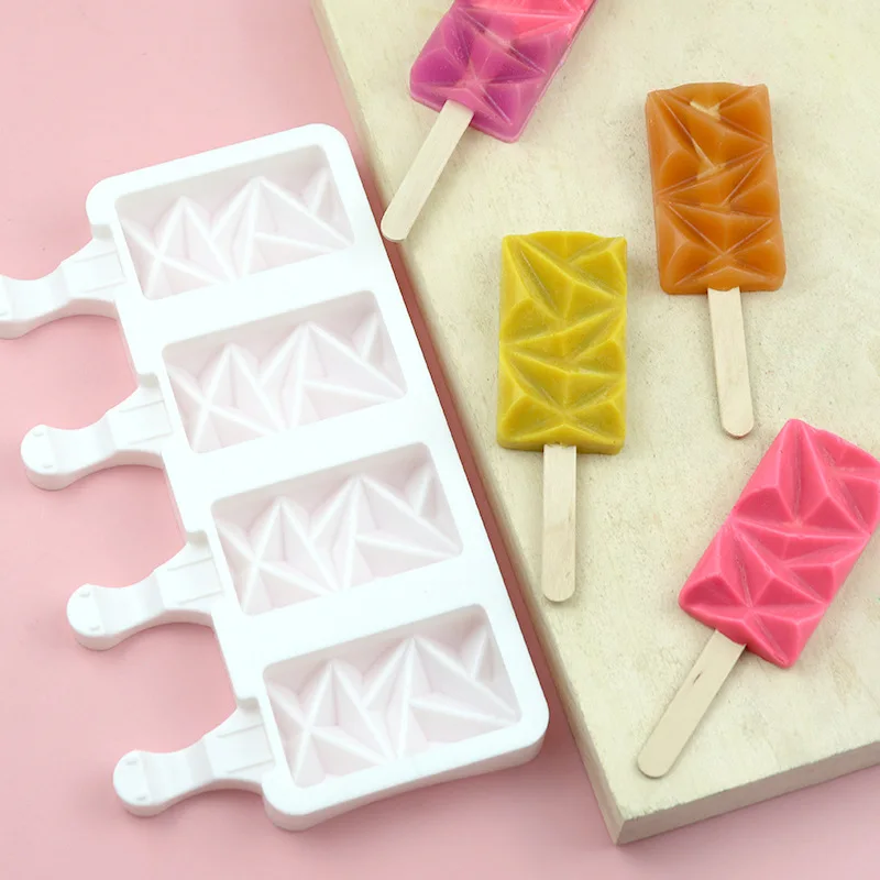 4 Cavities Ice Cream Maker Homemade Ice Pop Molds DIY Silicone Popsicle Moulds Large and Small
4 Cavities Ice Cream Maker Homemade Ice Pop Molds DIY Silicone Popsicle Moulds Large and Small