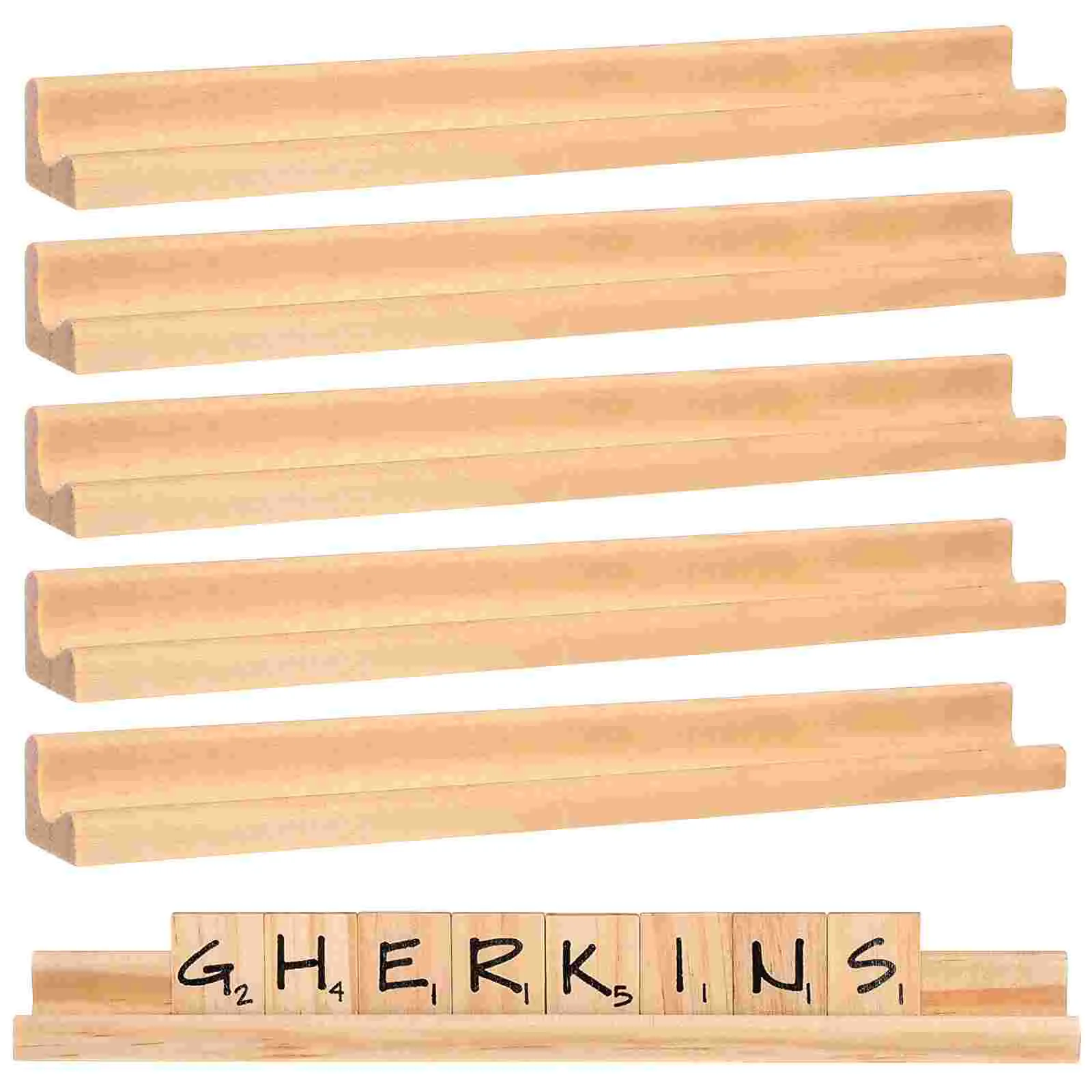 10 Pcs Wooden Letters Holder Trays Mahjong Racks Letter Game Support Brackets Letter Tile Racks Game Pieces
10 Pcs Wooden Letters Holder Trays Mahjong Racks Letter Game Support Brackets Letter Tile Racks Game Pieces
