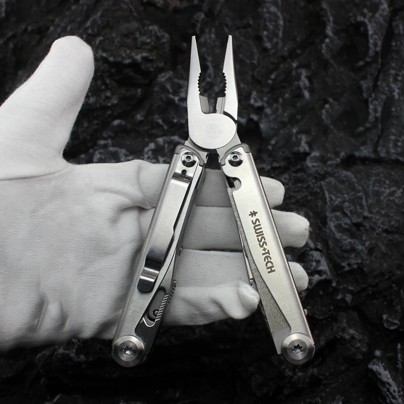 SwissTech Folding Multitool Pliers 18 in 1 Multi-functional Combination Tool Pliers Folding Scissors EDC Outdoor Equipment
SwissTech Folding Multitool Pliers 18 in 1 Multi-functional Combination Tool Pliers Folding Scissors EDC Outdoor Equipment