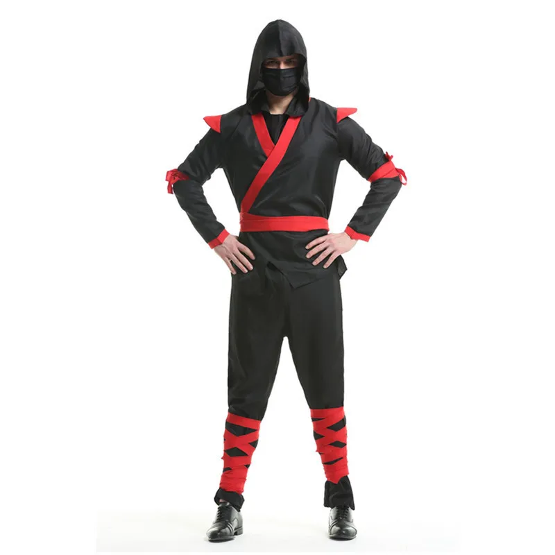 Japan Anime Boys Halloween Samurai Costume Ninja Costume Warrior Uniform Performance Wear Black Red Strap Outfits Pants Set Men
Japan Anime Boys Halloween Samurai Costume Ninja Costume Warrior Uniform Performance Wear Black Red Strap Outfits Pants Set Men