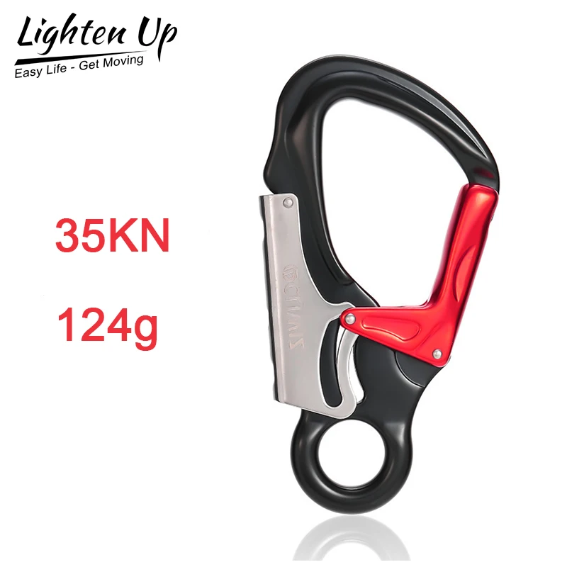 35KN Outdoor Rock Climbing 124g Carabiner Mountaineering Downhill Descending Safety 비너 Hook Buckle Auto-Lock Safety Hook 카라비너
35KN Outdoor Rock Climbing 124g Carabiner Mountaineering Downhill Descending Safety 비너 Hook Buckle Auto-Lock Safety Hook 카라비너