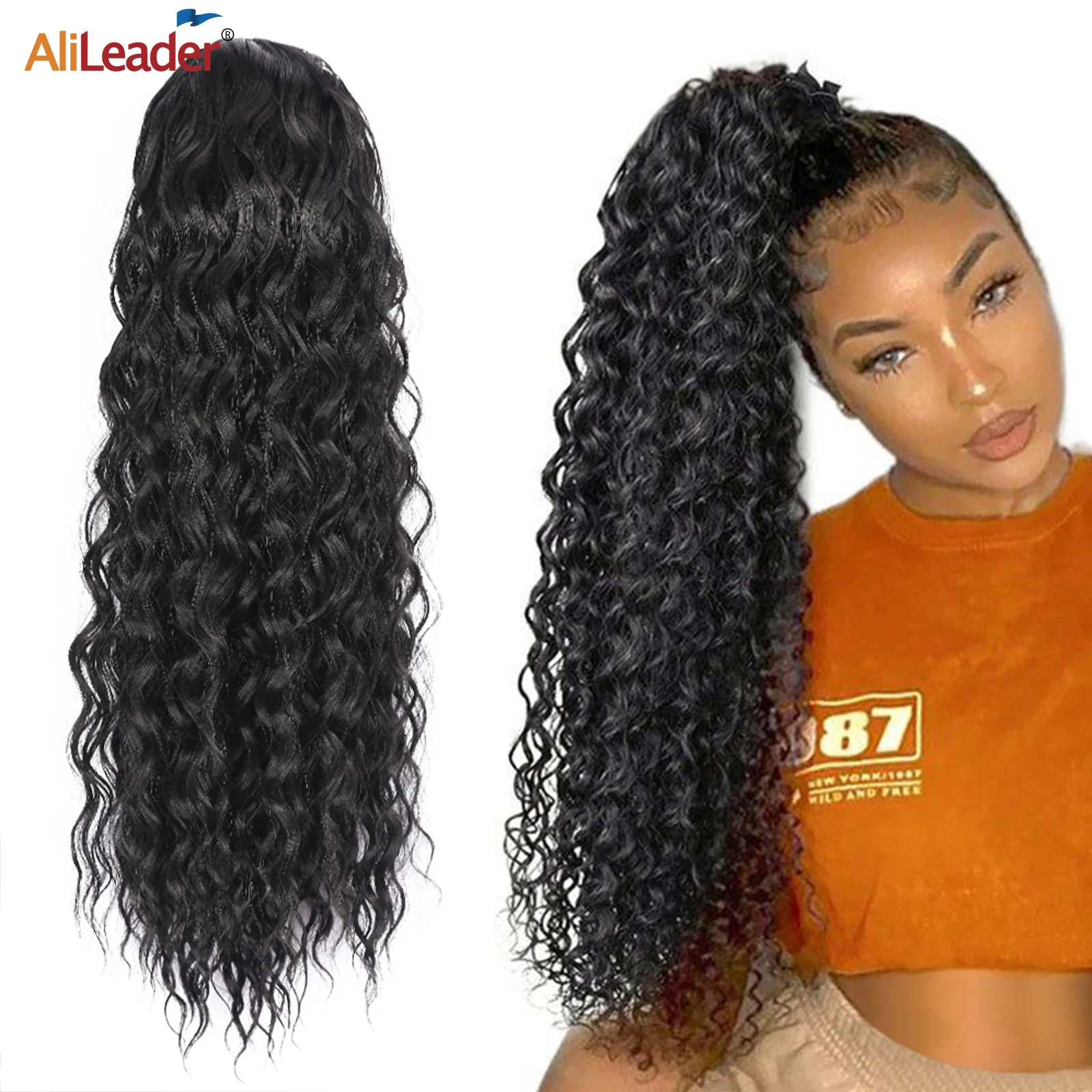 16"22Inch Drawstring Ponytail Synthetic Long Curly Drawstring Ponytails Ombre Brown Deep Wavy Ponytail For Women Heat Resistant
16"22Inch Drawstring Ponytail Synthetic Long Curly Drawstring Ponytails Ombre Brown Deep Wavy Ponytail For Women Heat Resistant