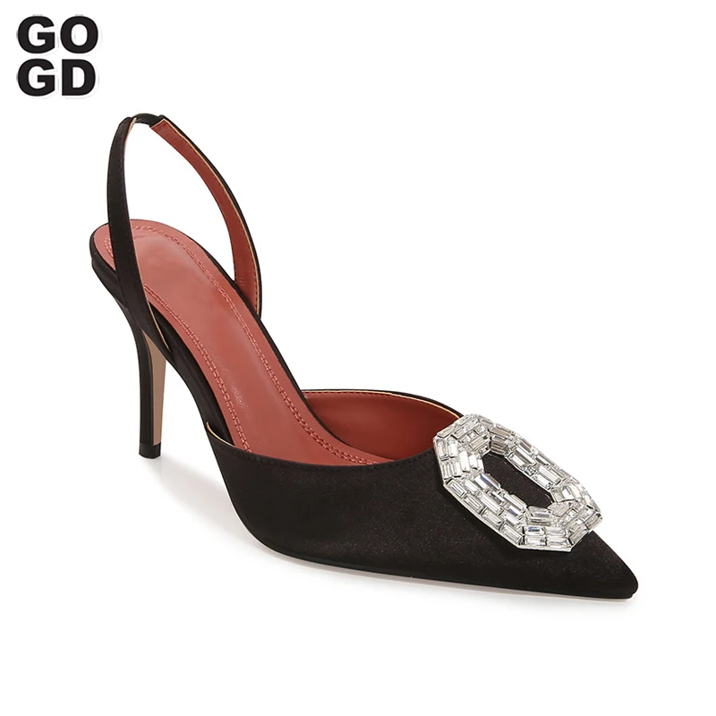 GOGD Fashion Women’s Luxury High Heels Silk Thin Heels Shallow Shoes Newest 2023 Rhinestone Elegant Style Office Lady Stiletto
GOGD Fashion Women’s Luxury High Heels Silk Thin Heels Shallow Shoes Newest 2023 Rhinestone Elegant Style Office Lady Stiletto