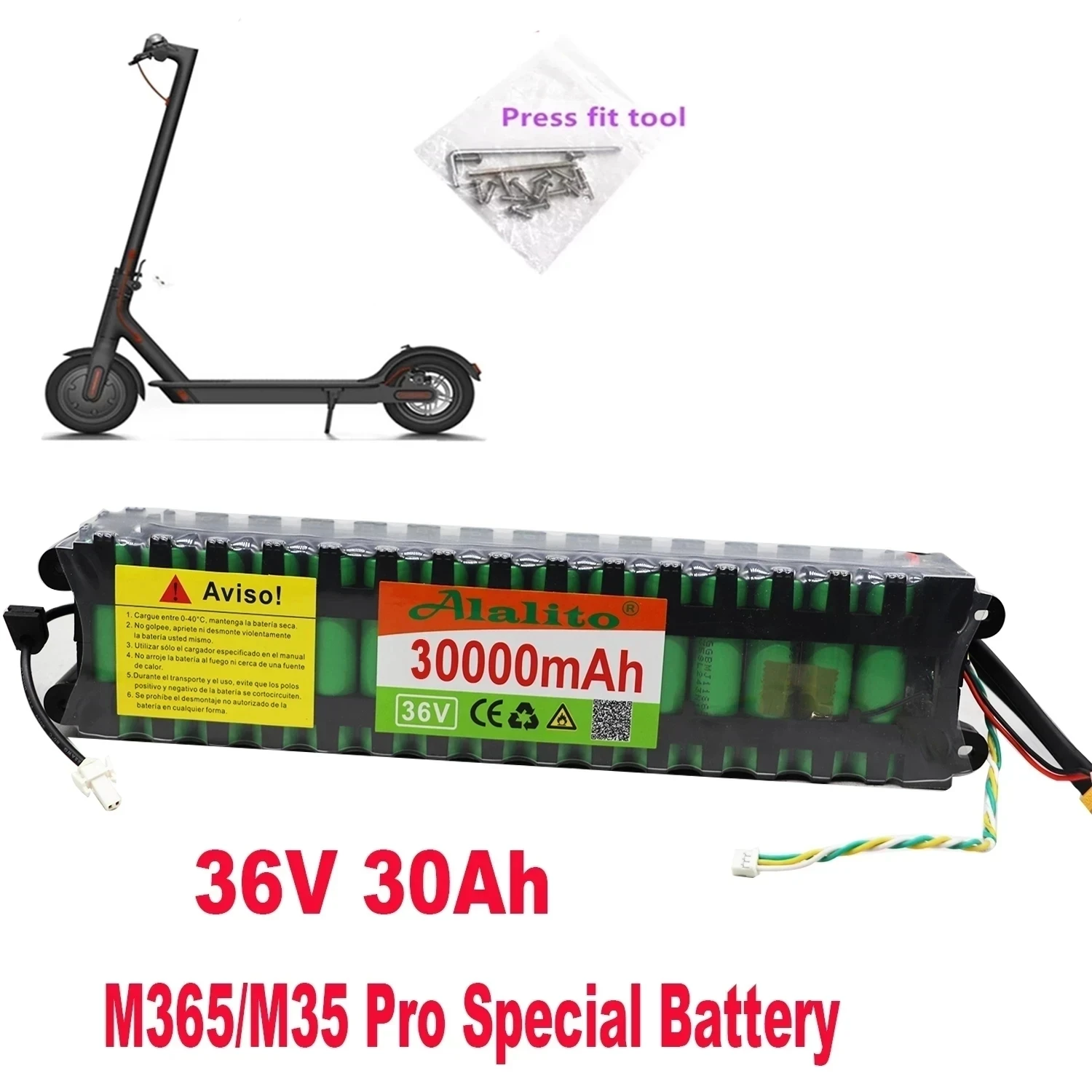 Original 36V 30Ah 36V Battery 30000mAh Electric Scooter with Built-in Bms for Xiaomi M365 Dedicated Battery Pack Cycling 60km+
Original 36V 30Ah 36V Battery 30000mAh Electric Scooter with Built-in Bms for Xiaomi M365 Dedicated Battery Pack Cycling 60km+
