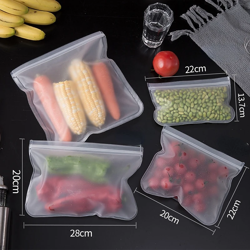 Silicone Food Storage Bag Reusable Stand Up Zip Shut Bag Leakproof Containers Fresh Bag Food Storage Bag Fresh Wrap Ziplock Bag
Silicone Food Storage Bag Reusable Stand Up Zip Shut Bag Leakproof Containers Fresh Bag Food Storage Bag Fresh Wrap Ziplock Bag