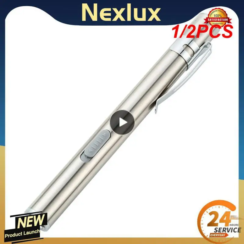 1/2PCS Stainless Steel Portable With Mini USB Rechargeable white + warm light Torch Nursing Flashlight Pen Pocket for camping
1/2PCS Stainless Steel Portable With Mini USB Rechargeable white + warm light Torch Nursing Flashlight Pen Pocket for camping