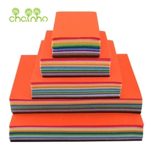 Chainho,Polyester Non-Woven Felt Fabric,Thickness 1mm,DIY Sewing Material For Toys,Ornaments,Cloth,40 Pcs Mix Color,No Repeat
