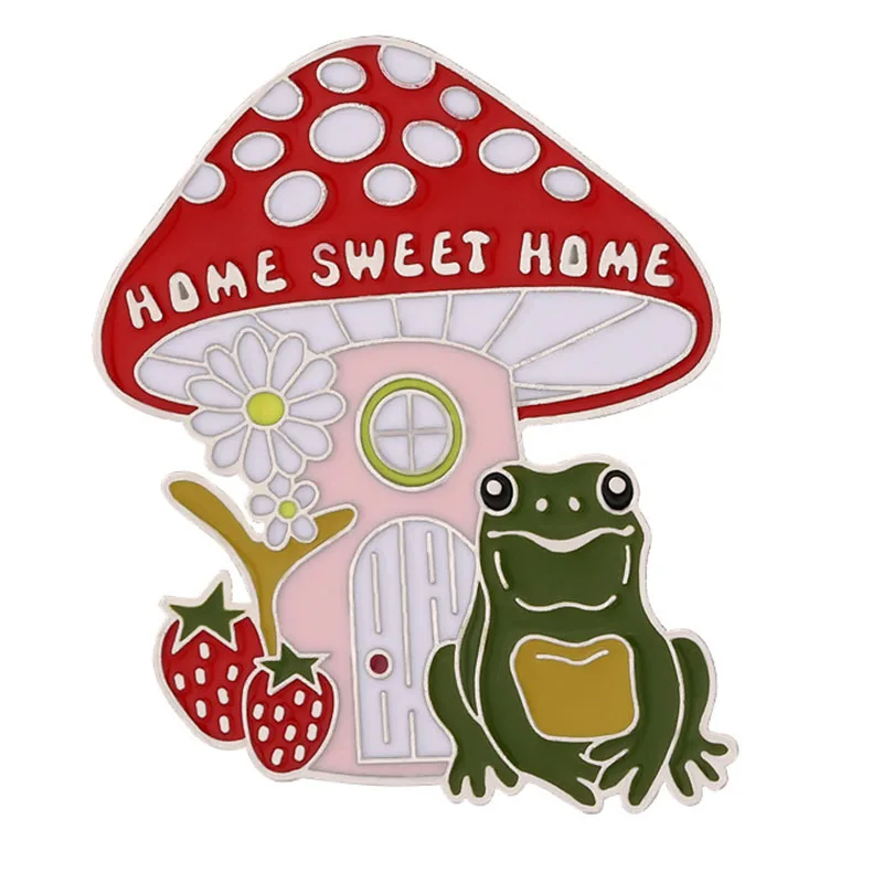 Эмалированная булавка из сплава, клубника, лягушка, гриб, комната, брошь на воротник, лацкан, значок, ювелирное изделие, подарок для детей, друзей
Эмалированная булавка из сплава, клубника, лягушка, гриб, комната, брошь на воротник, лацкан, значок, ювелирное изделие, подарок для детей, друзей