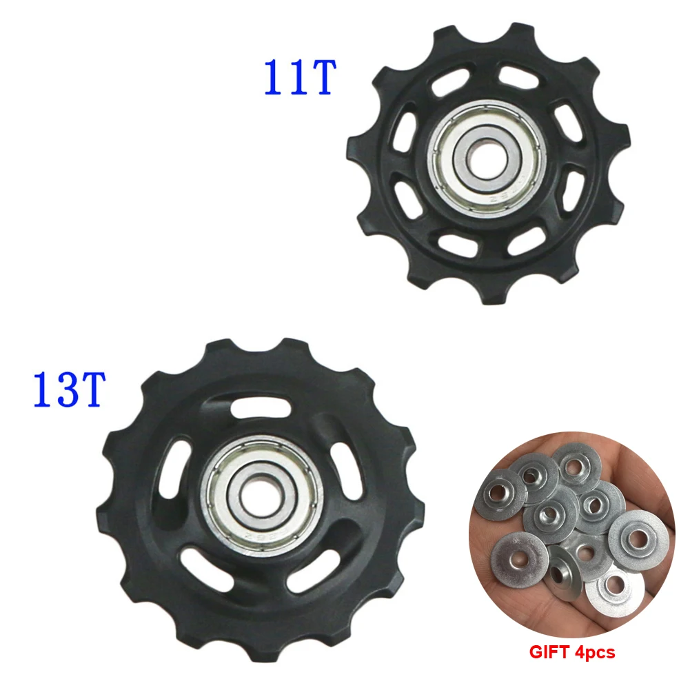 Bicycle Rear Derailleur 11T/13T Aluminium Alloy MTB Mountain Bike Bearing Jockey Wheel Pulley For 9/10/11 Speed
Bicycle Rear Derailleur 11T/13T Aluminium Alloy MTB Mountain Bike Bearing Jockey Wheel Pulley For 9/10/11 Speed