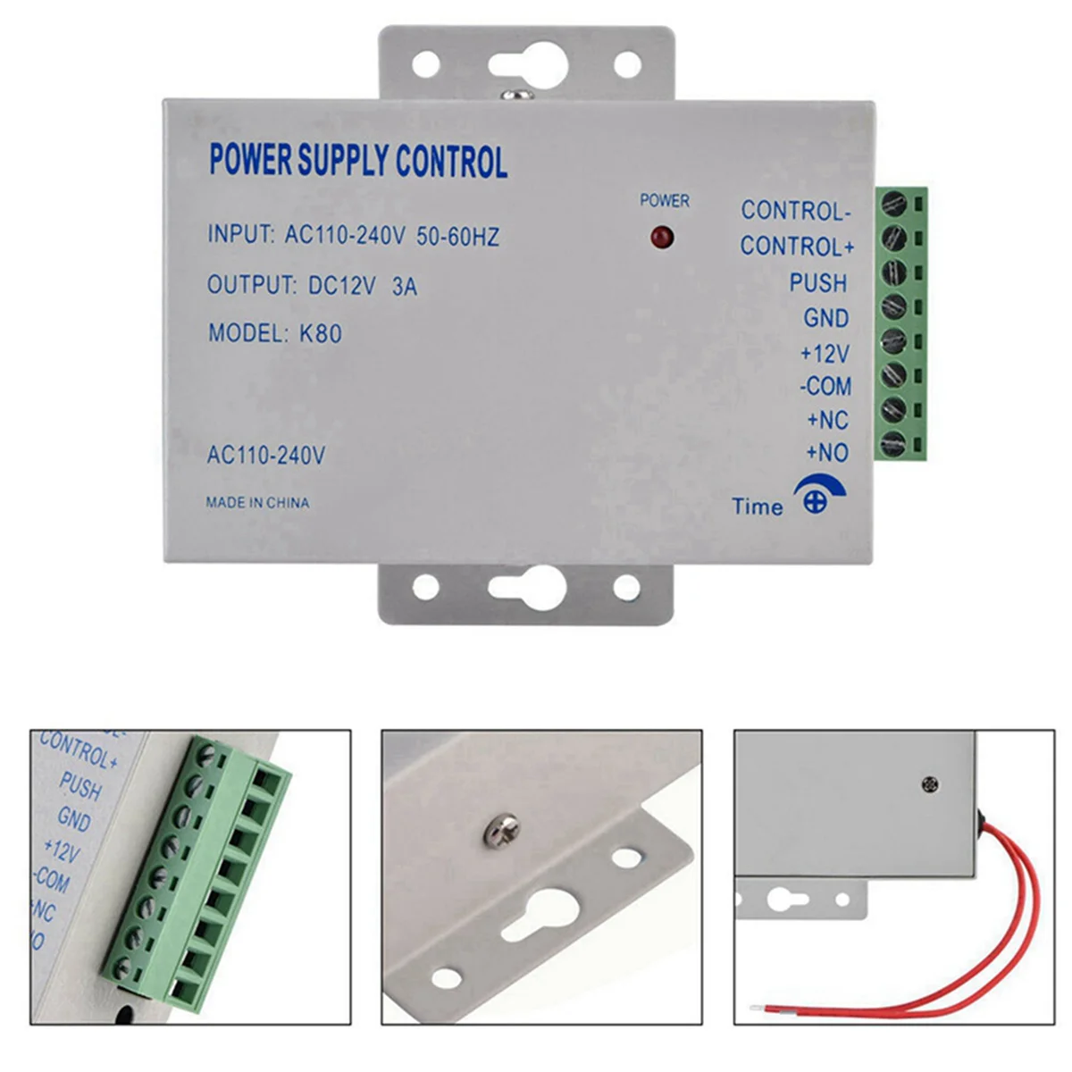 5X K80 Door Access System Electric Power Supply Control DC 12V 3A Miniature Power/Electric Lock Power
5X K80 Door Access System Electric Power Supply Control DC 12V 3A Miniature Power/Electric Lock Power