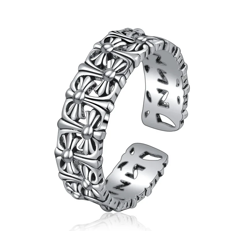 2021 Trendy Personality Creative Cross Open Rings for Women European and American Fashion Retro Abjustable Hollow Rings Jewelry 
2021 Trendy Personality Creative Cross Open Rings for Women European and American Fashion Retro Abjustable Hollow Rings Jewelry