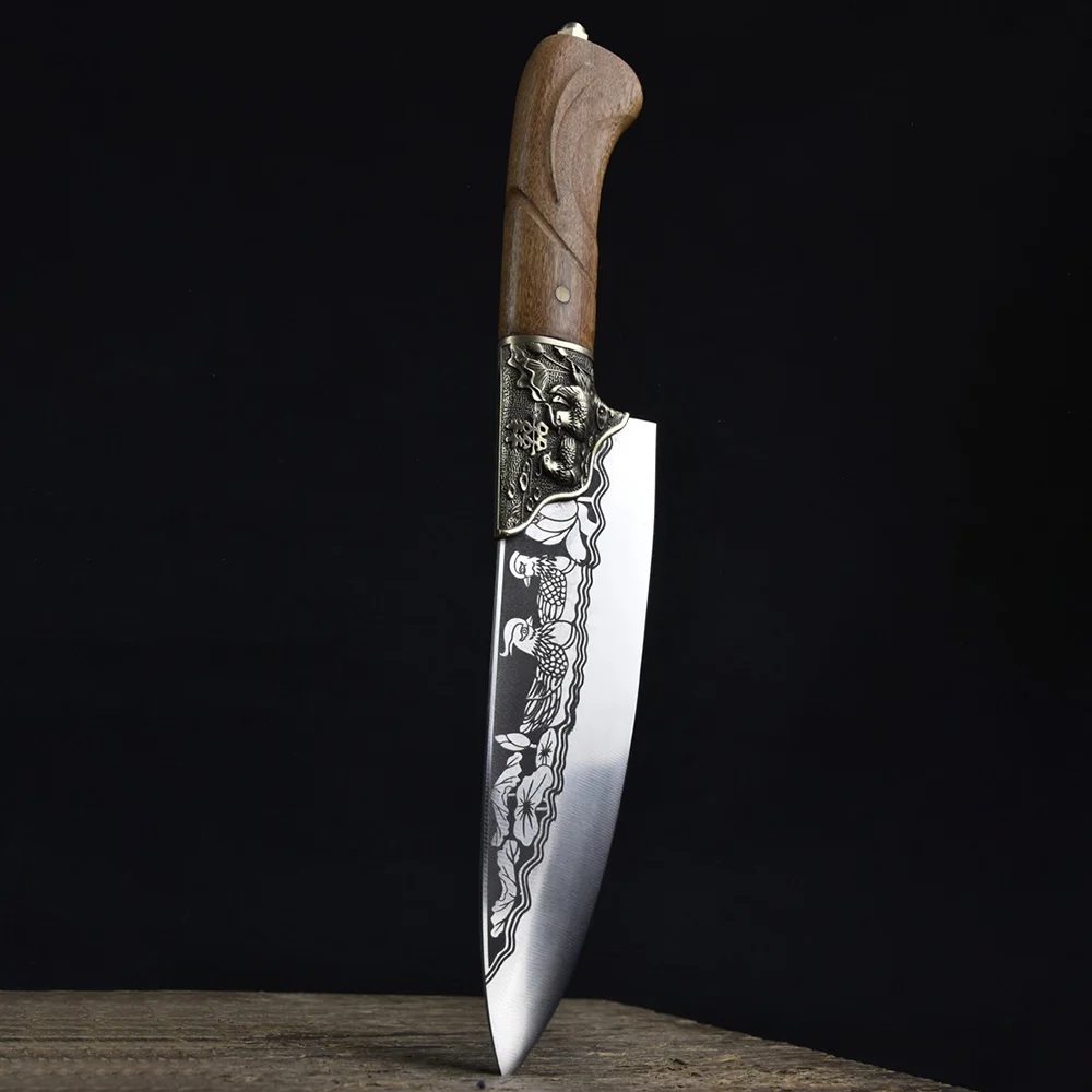 Longquan Kitchen Knife Chef Slicing Cleaver Sushi Barbecue Copper Decor 8 Inch Handmade Forged Hot Knife Cutter Cooking Tools
Longquan Kitchen Knife Chef Slicing Cleaver Sushi Barbecue Copper Decor 8 Inch Handmade Forged Hot Knife Cutter Cooking Tools