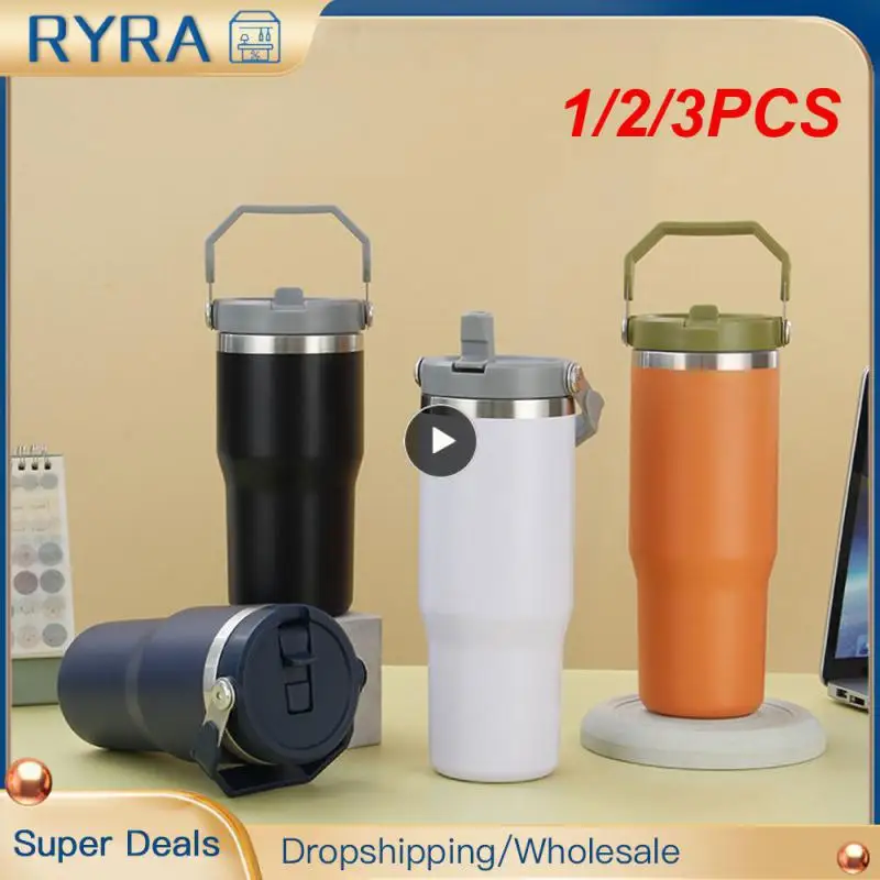 1/2/3PCS Water Bottle Portable Anti-drop Water Bottle With Straw Stainless Steel Insulated Water Bottles With Straw Car Supplies
1/2/3PCS Water Bottle Portable Anti-drop Water Bottle With Straw Stainless Steel Insulated Water Bottles With Straw Car Supplies