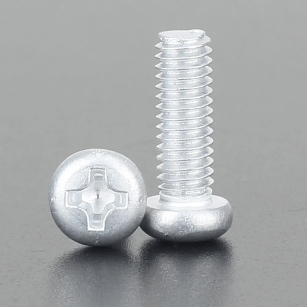 6063 Aluminium Alloy Button Head Cross Screw PM Disc Head Semi-circular Head Machine Screw GB818 M2M3M4M5M6
6063 Aluminium Alloy Button Head Cross Screw PM Disc Head Semi-circular Head Machine Screw GB818 M2M3M4M5M6