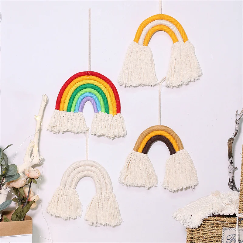 Creative Nordic Woven Rainbow Tapestry Handmade Bohemian Wall Hangings Nursery Wall Tapestry Home Decoration
Creative Nordic Woven Rainbow Tapestry Handmade Bohemian Wall Hangings Nursery Wall Tapestry Home Decoration