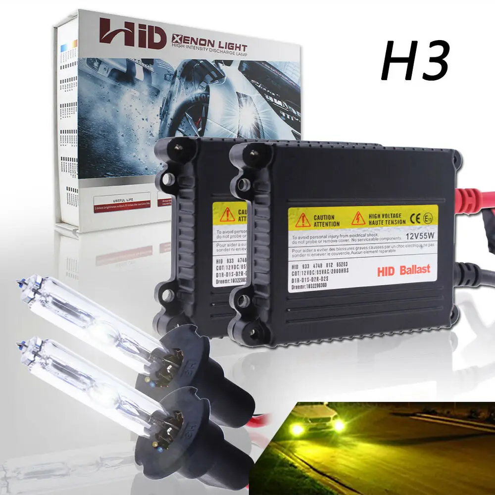 55W Glofe H3 Hid Fog Light Bulbs Conversion Kit Ballast Amber 3000K Super Bright
55W Glofe H3 Hid Fog Light Bulbs Conversion Kit Ballast Amber 3000K Super Bright