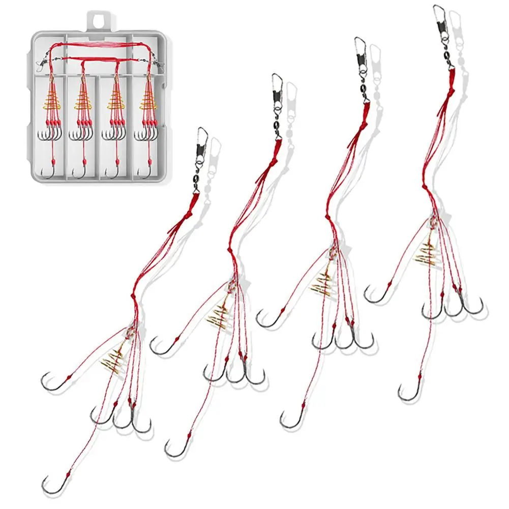 4pcs Explosion Fishing Hooks Fishing Lures Bait Trap Feeder Cage Sharp Fishing Hook With Stainless Steel Springs Tools
4pcs Explosion Fishing Hooks Fishing Lures Bait Trap Feeder Cage Sharp Fishing Hook With Stainless Steel Springs Tools