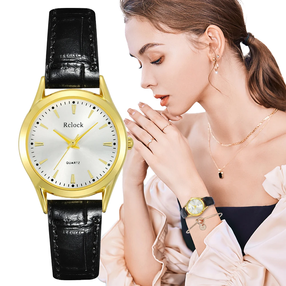 Fashion 2022 Women's Simple Gold Shell Studded Design Watches Ladies Quartz Wristwatch Montre Femme Black PU Leather Band Clock
Fashion 2022 Women's Simple Gold Shell Studded Design Watches Ladies Quartz Wristwatch Montre Femme Black PU Leather Band Clock