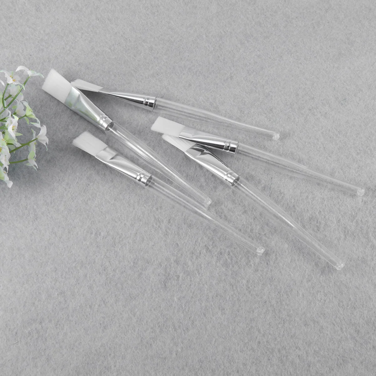 10- Pack Brush Transparent Applicator Brush Fan Shaped Makeup Brushes for Application Silicone
10- Pack Brush Transparent Applicator Brush Fan Shaped Makeup Brushes for Application Silicone