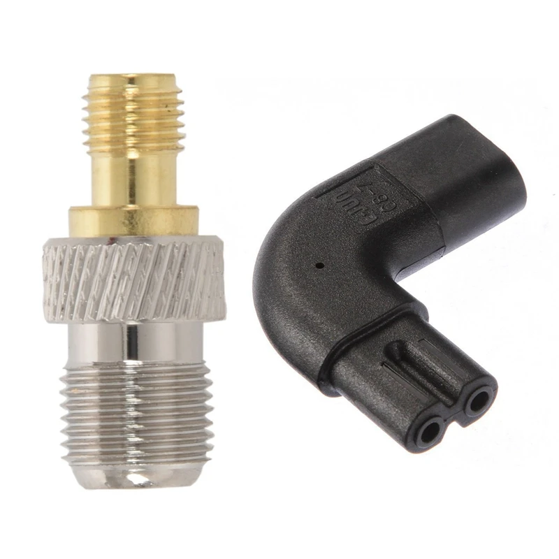 1 Pcs Rf Coaxial Coax Adapter Sma Female To F Female & 1 Pcs Iec320-C8 Male To C7 Female Sided Angled Power Adapter
1 Pcs Rf Coaxial Coax Adapter Sma Female To F Female & 1 Pcs Iec320-C8 Male To C7 Female Sided Angled Power Adapter